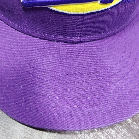 Peeps Adjustable Purple Baseball Cap With Yellow Accents & Embroidery - Picture 7 of 9